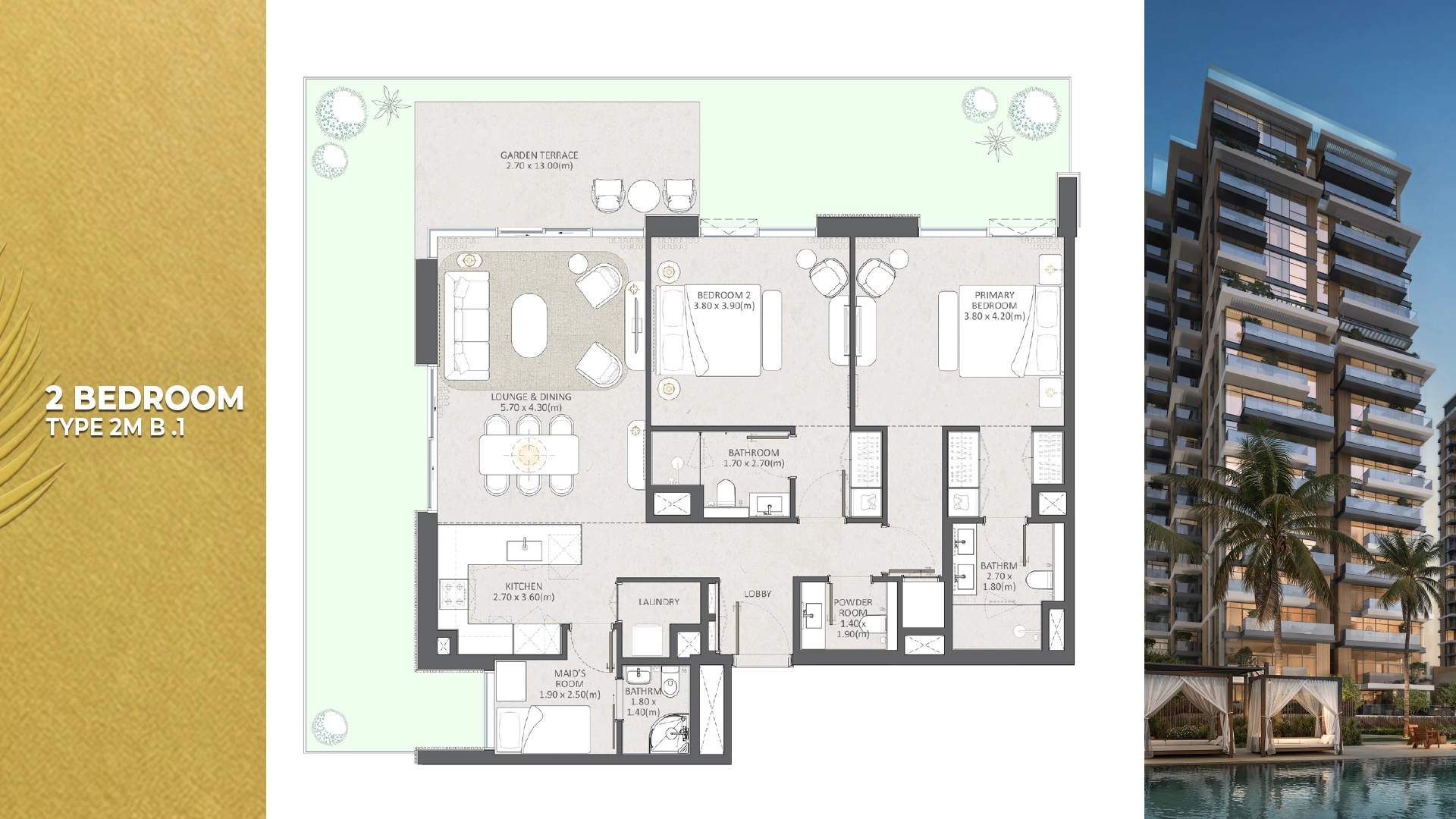 2 BR - Type B